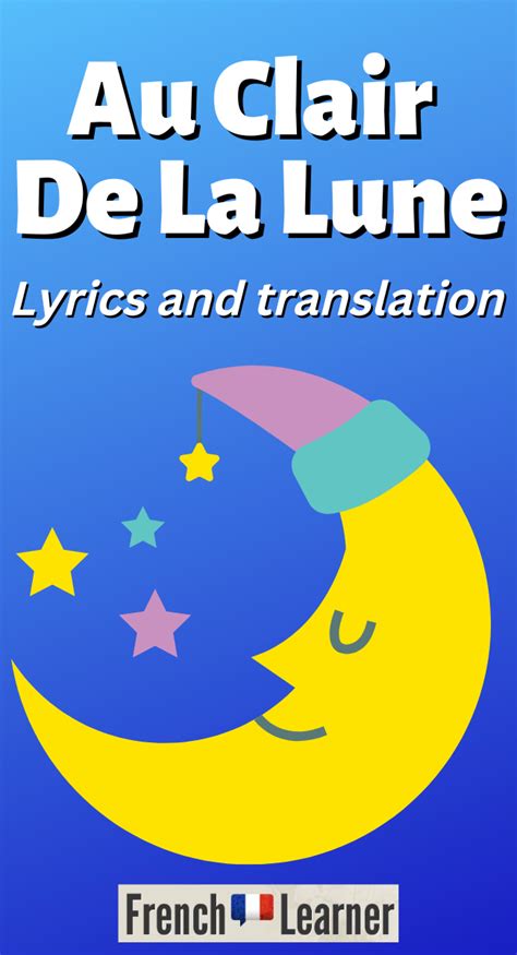 au clair de lune lyrics